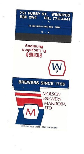 Molson brewery manitoba ltd - manitoba,,